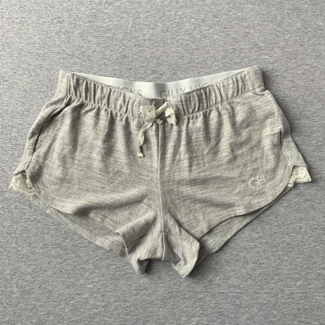 Hollister Co. Women's Shorts - Grey/White - XS on Productcaster.