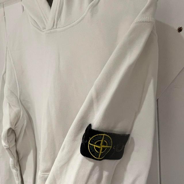 Stone Island Women's Hoodie - White - S on Productcaster.