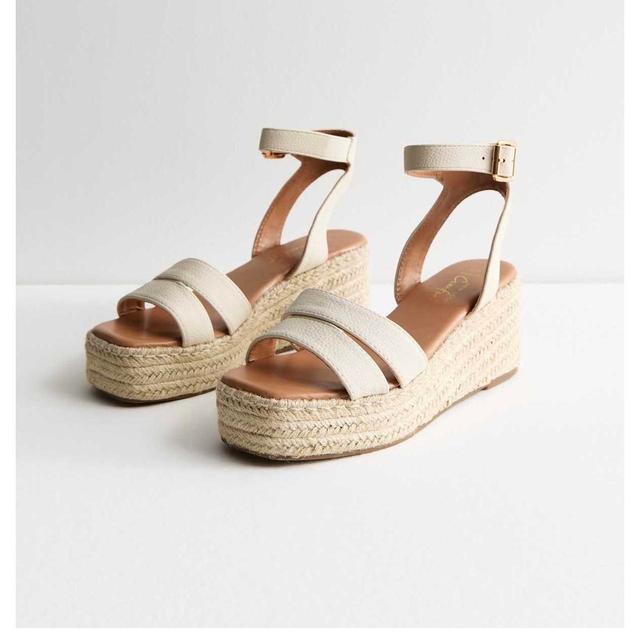 New Look Women's Sandals - Cream/Tan - UK 3 on Productcaster.