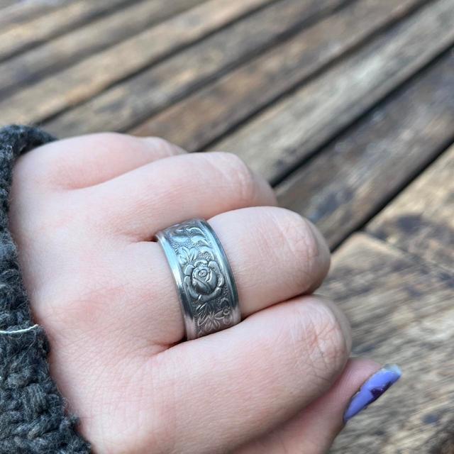 Handmade Women's Ring - Silver on Productcaster.