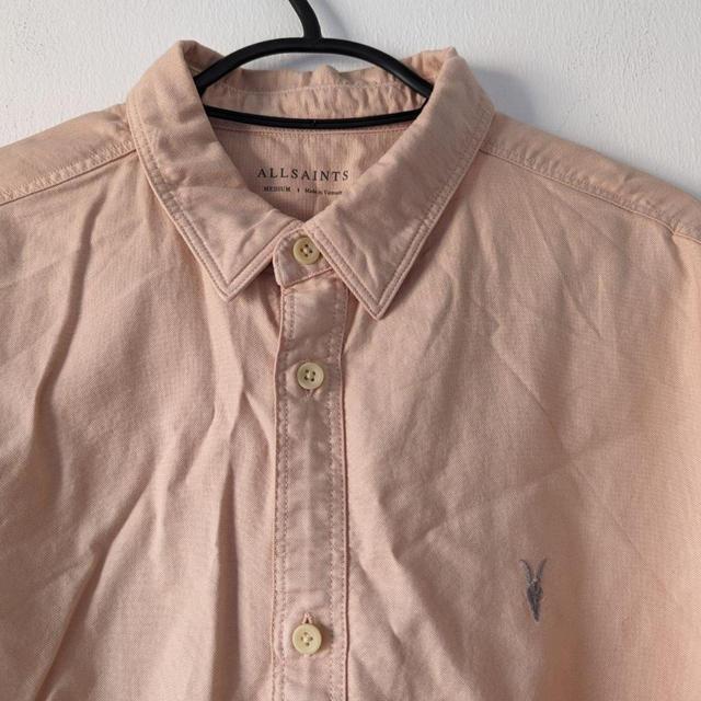 AllSaints Men's Shirt - Pink - M on Productcaster.