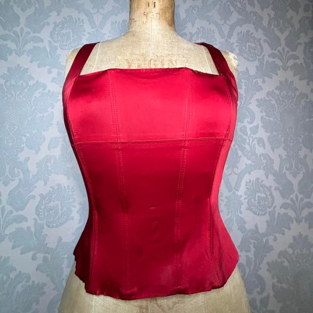 Karen Millen Women's Corset - Red/Burgundy - 10 on Productcaster.