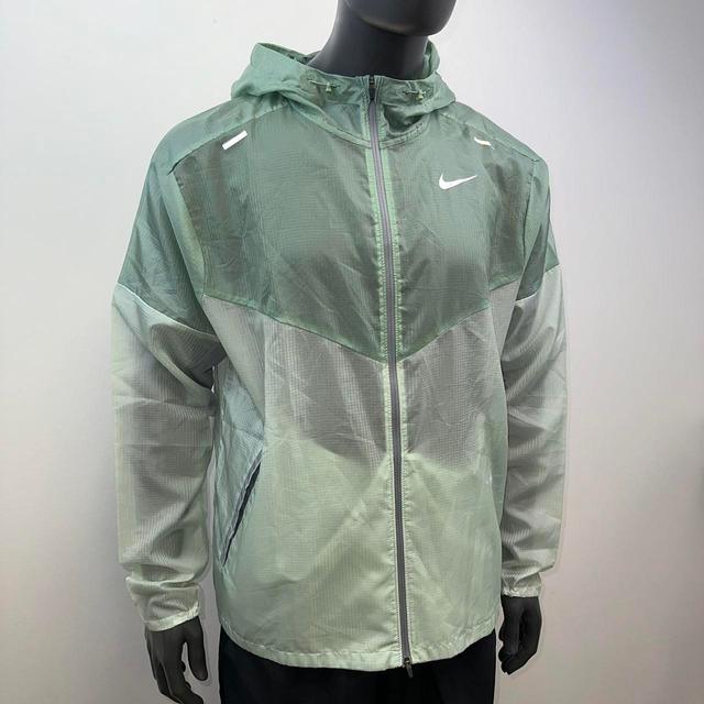 Nike Men's Windbreaker Jacket - Green/Multi - XL on Productcaster.