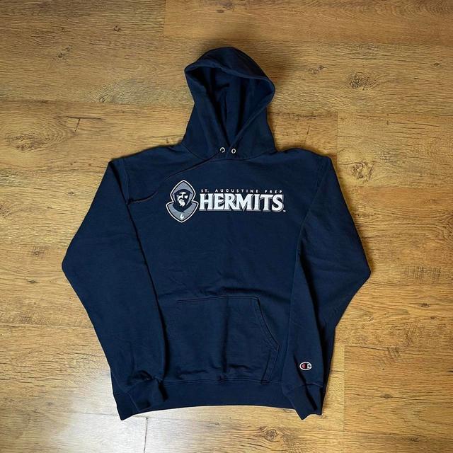 Champion Men's Hoodie - Navy - M on Productcaster.