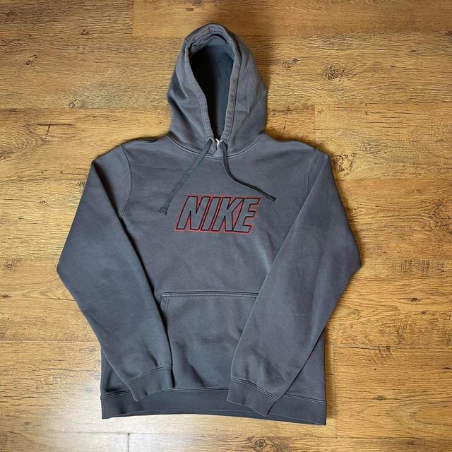 Nike Men's Hoodie - Grey - M on Productcaster.