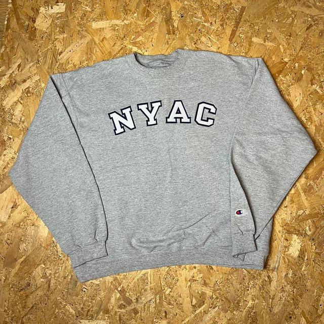 Champion Men's Sweatshirt - Grey - L on Productcaster.