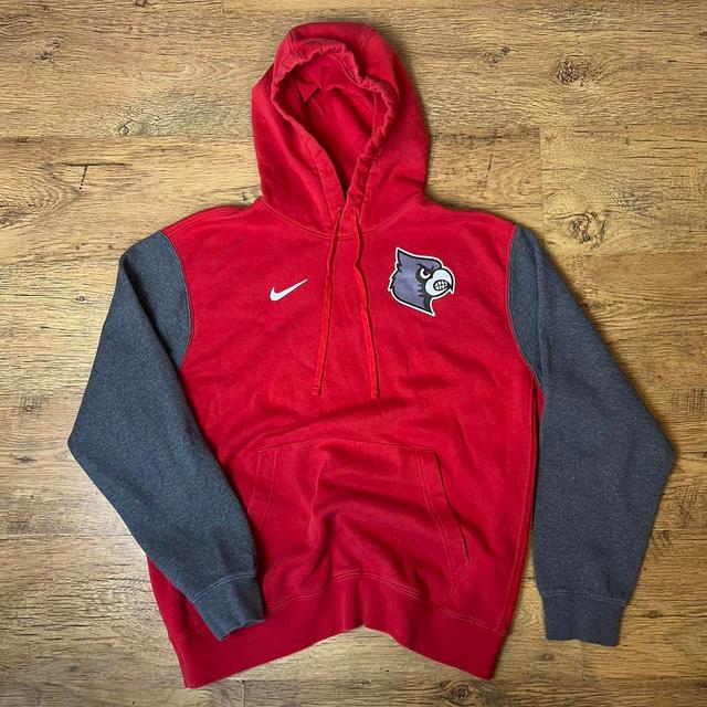 Nike Men's Hoodie - Red - L on Productcaster.