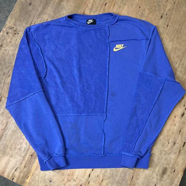 Nike Men's Sweatshirt - Blue - S on Productcaster.