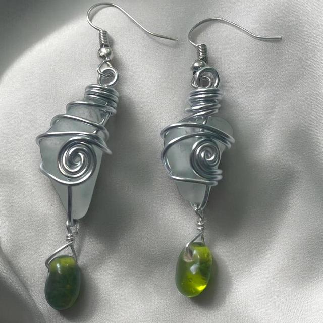 Reworked Women's Earrings - Multi/Silver on Productcaster.