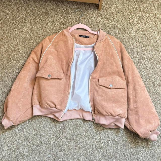 Boohoo Women's Bomber Jacket - Pink - UK 6 on Productcaster.