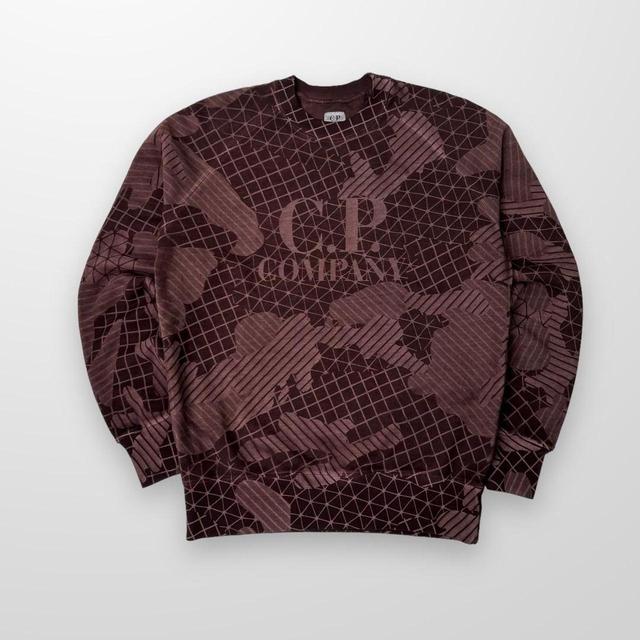 CP Company Men's Sweatshirt - Burgundy - L on Productcaster.