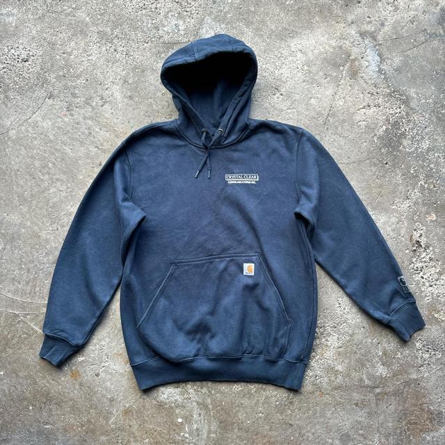 Carhartt Men's Hoodie - Navy/Blue - M on Productcaster.