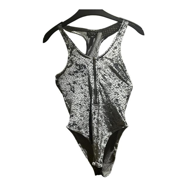 Topshop Women's Bodysuit - Silver/Grey - 8 on Productcaster.