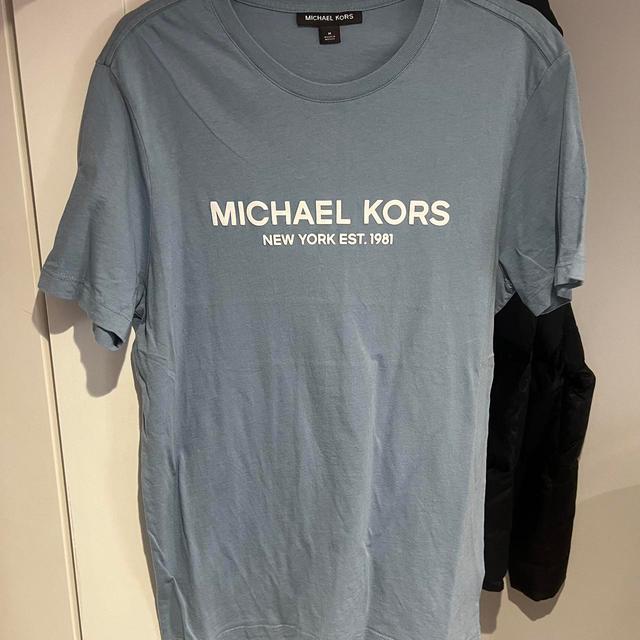 Michael Kors Men's T-shirt - Blue - L on Productcaster.