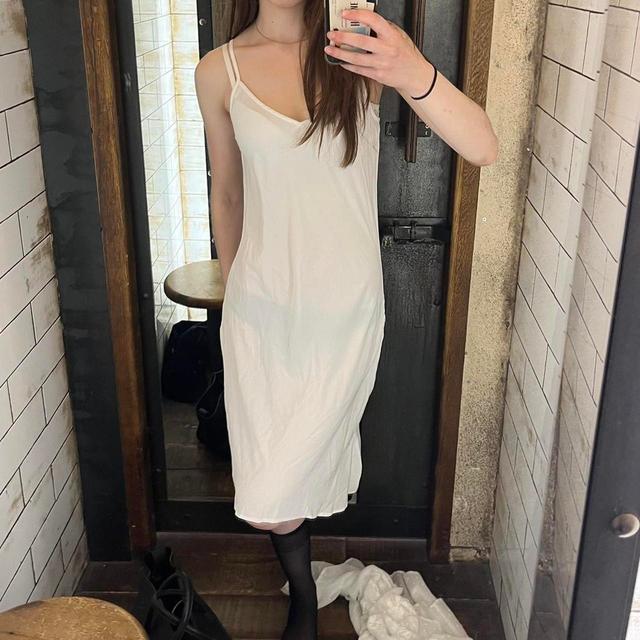 AllSaints Women's Midi Dress - White - 6 on Productcaster.