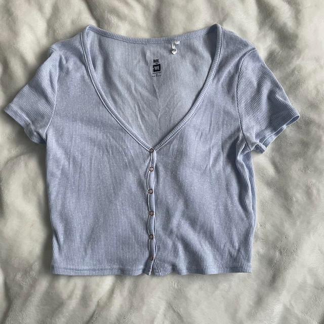 Urban Outfitters Women's Crop top - Blue - 8 on Productcaster.