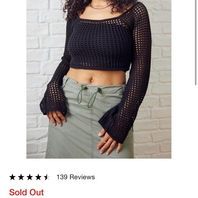 Urban Outfitters Women's Crop top - Black - S on Productcaster.