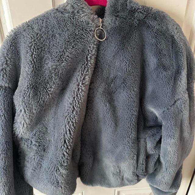 Topshop Women's Coat - Blue/Grey - UK 8 on Productcaster.