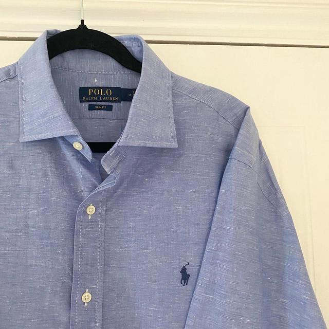 Ralph Lauren Men's Shirt - Blue - L on Productcaster.