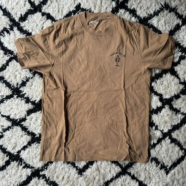 Carhartt WIP Men's T-shirt - Tan - M on Productcaster.