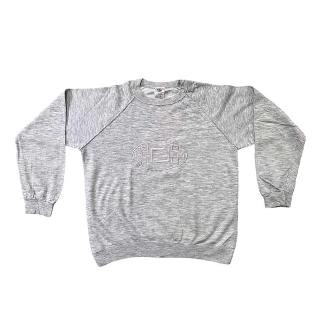 Vintage Men's Sweatshirt - Grey - S on Productcaster.