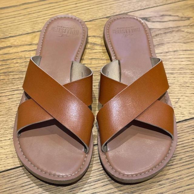 Hollister Co. Women's Sandals - Brown/Tan - UK 6.5 on Productcaster.