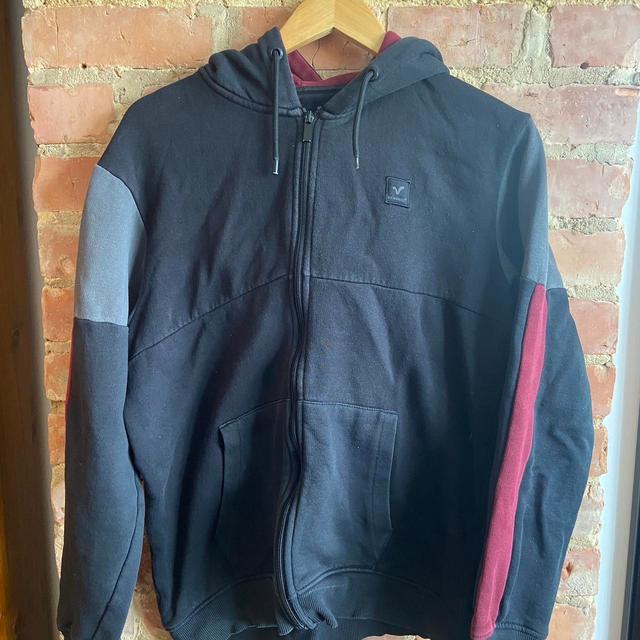 Preloved Men's Hoodie - Black/Grey - L on Productcaster.