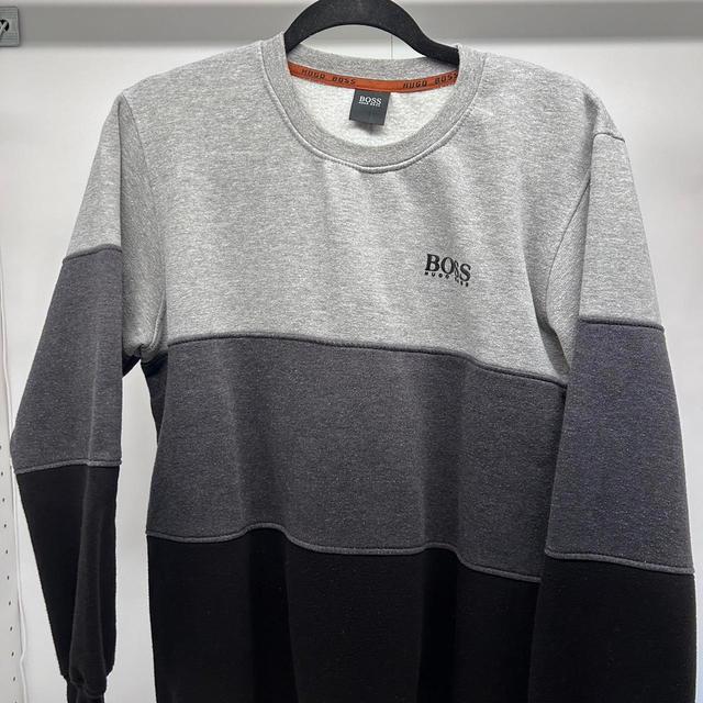 Hugo Boss Men's Sweatshirt - Grey/Black - S on Productcaster.