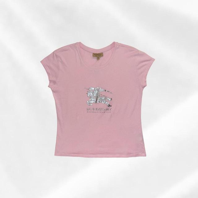 Burberry Women's T-shirt - Pink - L on Productcaster.