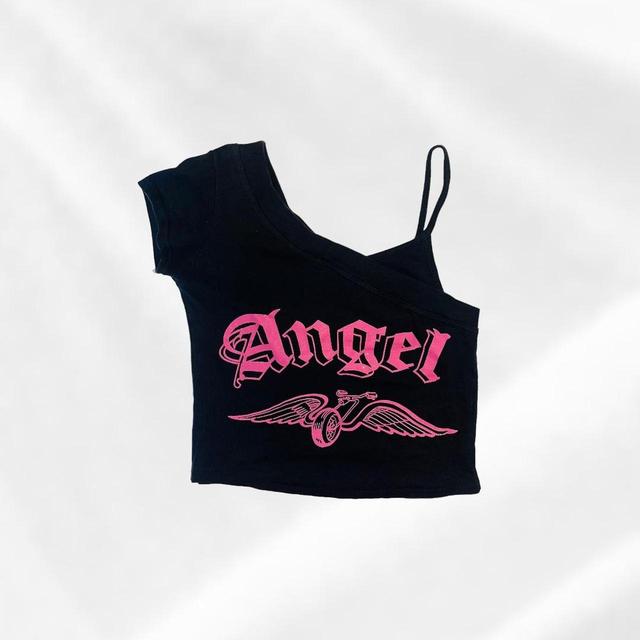 Vintage Women's T-shirt - Black/Pink - S on Productcaster.