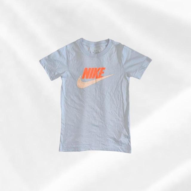 Nike Women's T-shirt - Blue/Orange - XS on Productcaster.