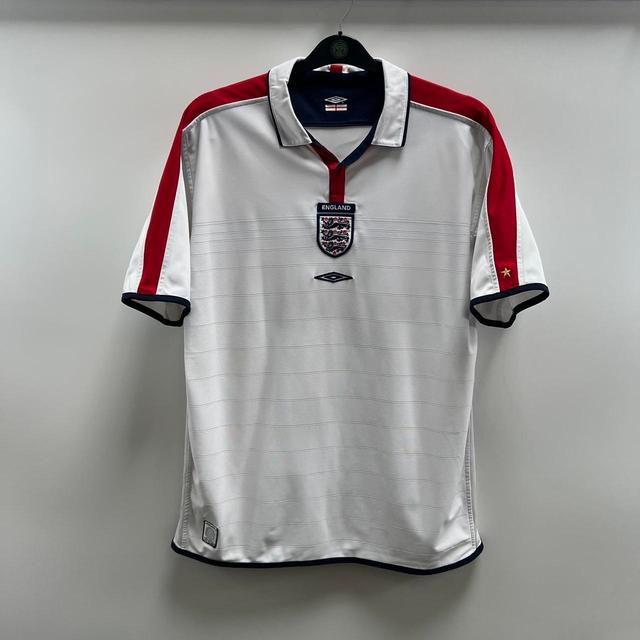 Umbro Men's T-shirt - White/Red - L on Productcaster.