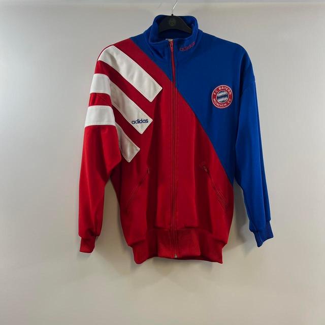 Adidas Men's Windbreaker Jacket - Red/Blue - M on Productcaster.