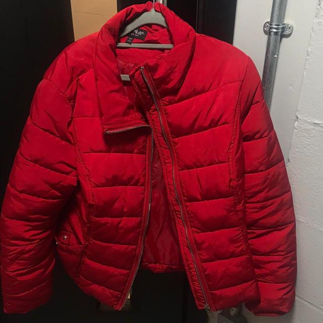 Miss Selfridge Women's Puffer Jacket - Red - UK 14 on Productcaster.