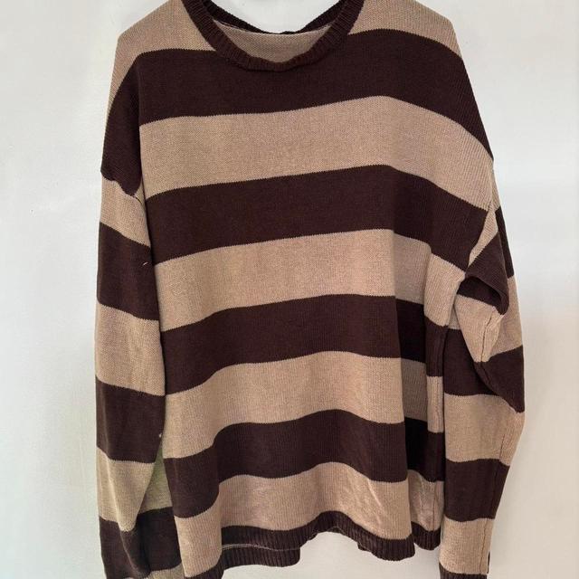 SHEIN Men's Sweatshirt - Brown/Multi - XL on Productcaster.