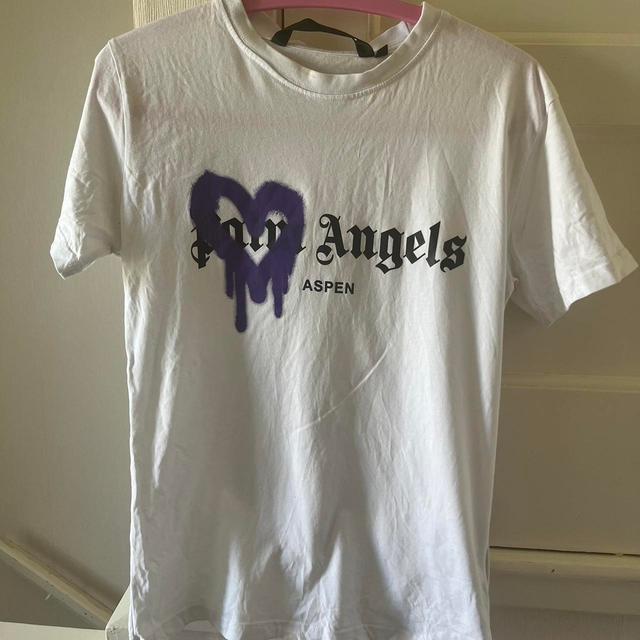 Palm Angels Men's T-shirt - White - S on Productcaster.