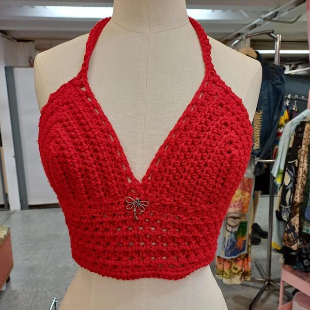 Handmade Women's Top - Red - 10 on Productcaster.