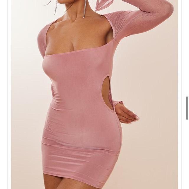 PrettyLittleThing Women's Bodycon Dress - Pink - 10 on Productcaster.