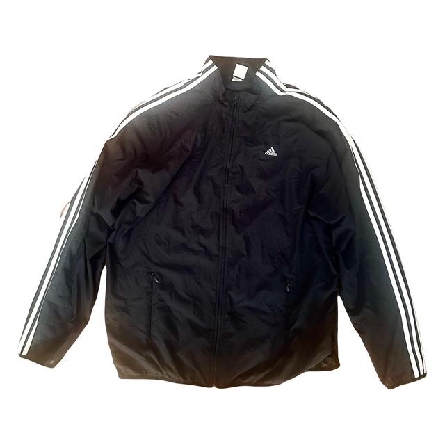 Adidas Men's Windbreaker Jacket - Black/White - XXL on Productcaster.