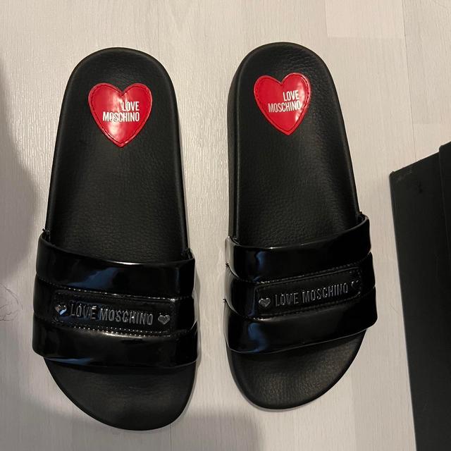 Love Moschino Women's Slides - Black - UK 4 on Productcaster.