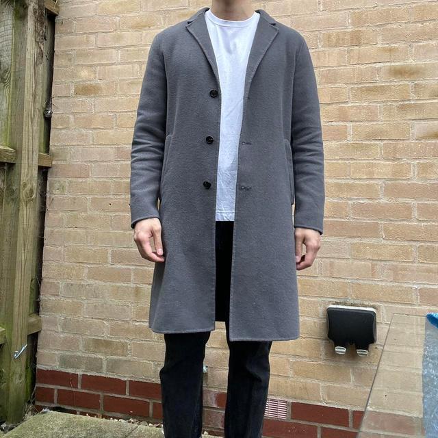 Preloved Men's Coat - Grey - S on Productcaster.