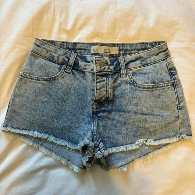 Topshop Women's Shorts - Blue - UK 6 on Productcaster.