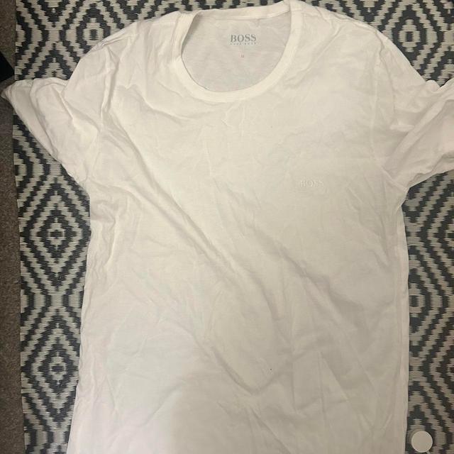 Hugo Boss Men's T-shirt - White - M on Productcaster.