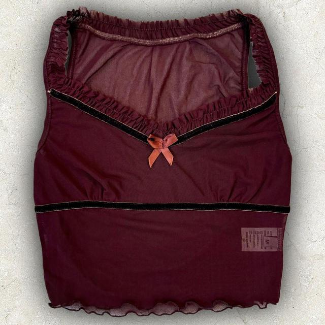 Women's Crop top - Burgundy/Red - M on Productcaster.