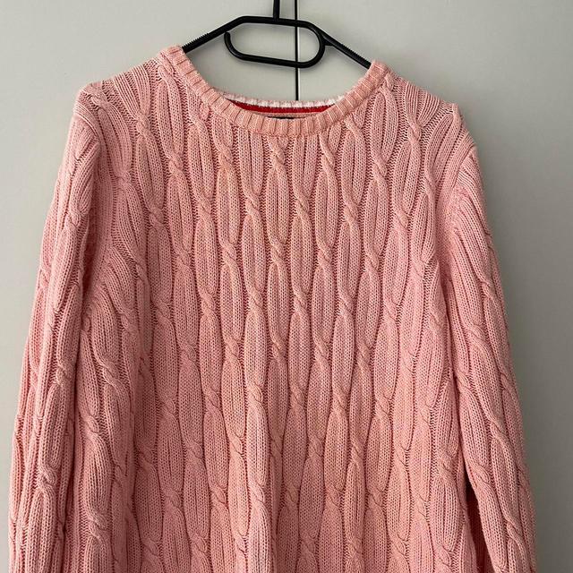 Lands' End Women's Jumper - Pink - L on Productcaster.