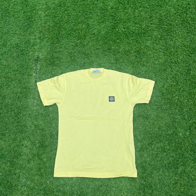 Stone Island Men's T-shirt - Yellow - M on Productcaster.