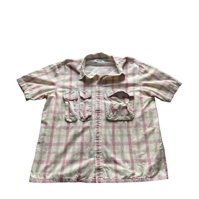 Palace Men's Shirt - Pink/White - L on Productcaster.