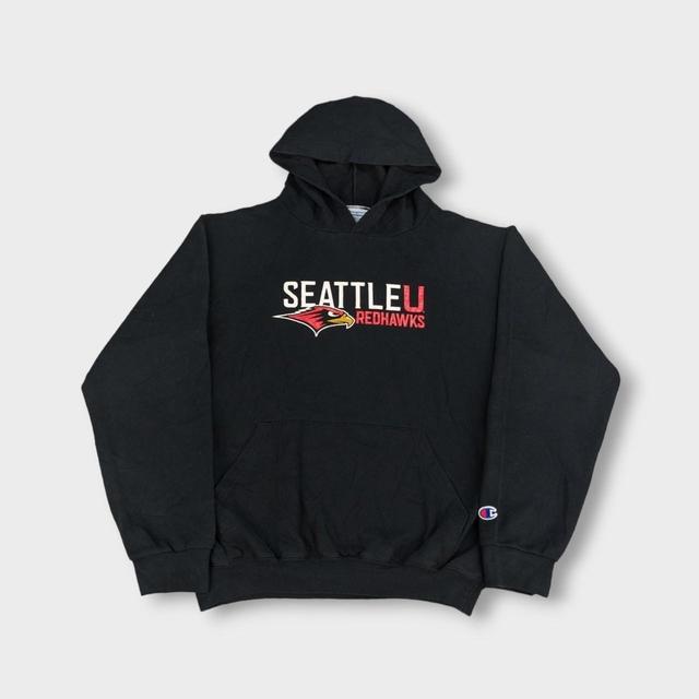 Champion Men's Hoodie - Black - S on Productcaster.