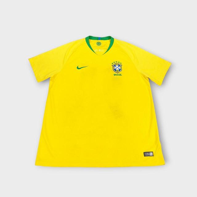 Nike Men's T-shirt - Yellow - XL on Productcaster.