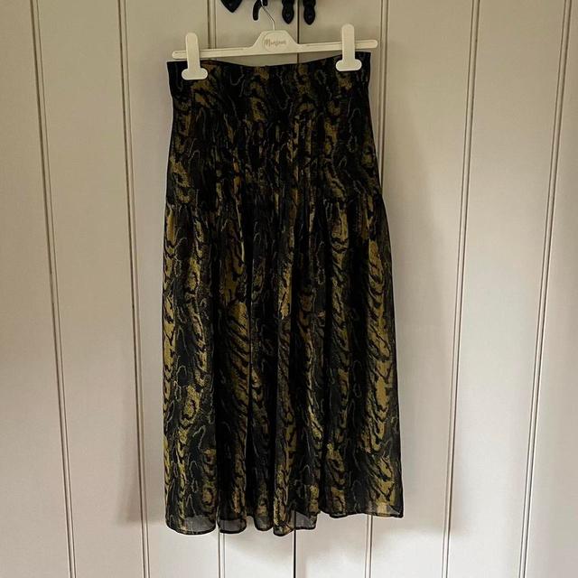 Topshop Women's Skirt - Black/Multi - UK 6 on Productcaster.